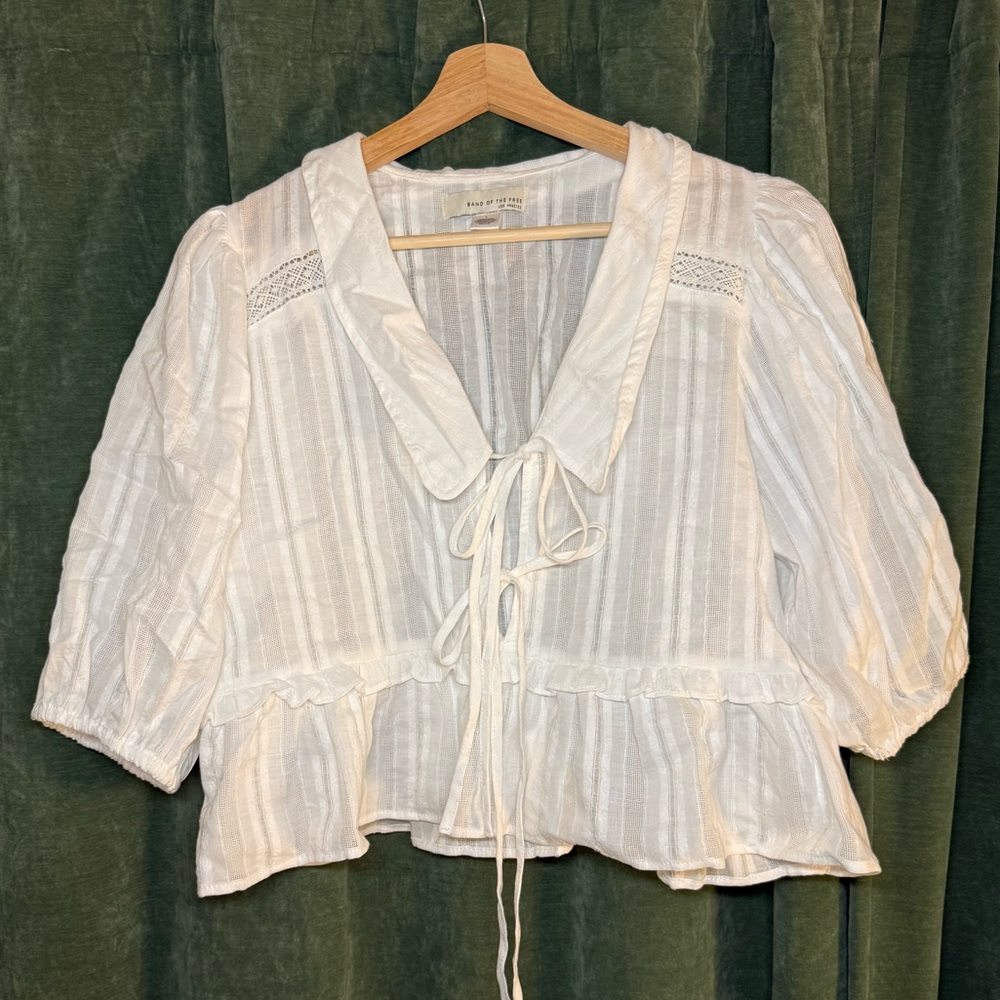 White Puff Sleeve Blouse